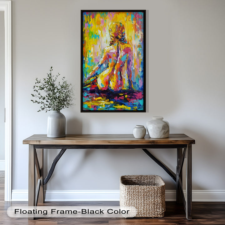 Radiant Reverie – Colorful Nude Impressionist Oil Painting