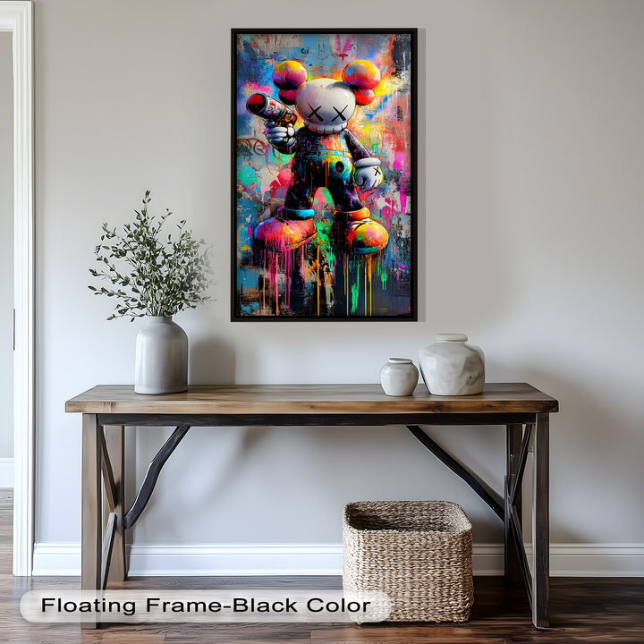 KAWS Street Blaster – Graffiti Pop Oil Painting