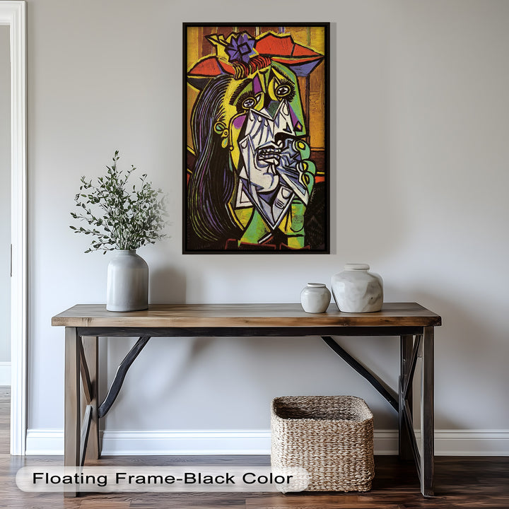 Weeping Woman in Crimson Hat – Picasso Oil Painting