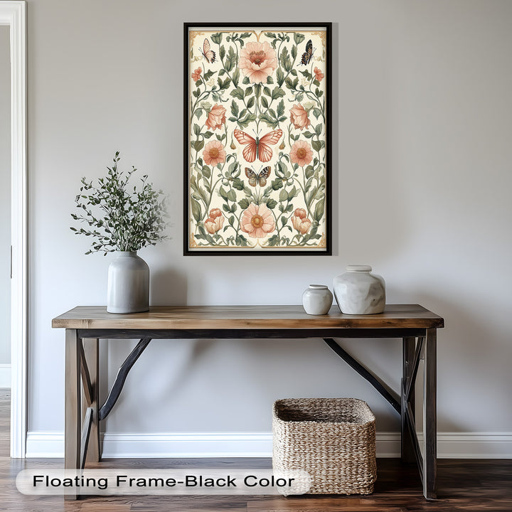 Whimsy in Bloom – Vintage Botanisches Ölgemälde