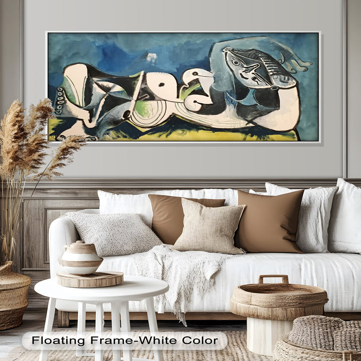 Resting in Abstraction – Reclining Figure Picasso Oil Painting