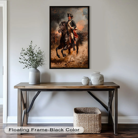 Rider of Defiance – Revolutionary Commander Oil Painting - MyPhotoStation