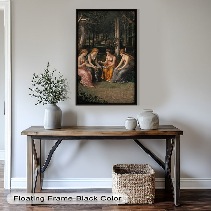 Forest Nymphs at the Spring – Mythical Gathering Oil Painting