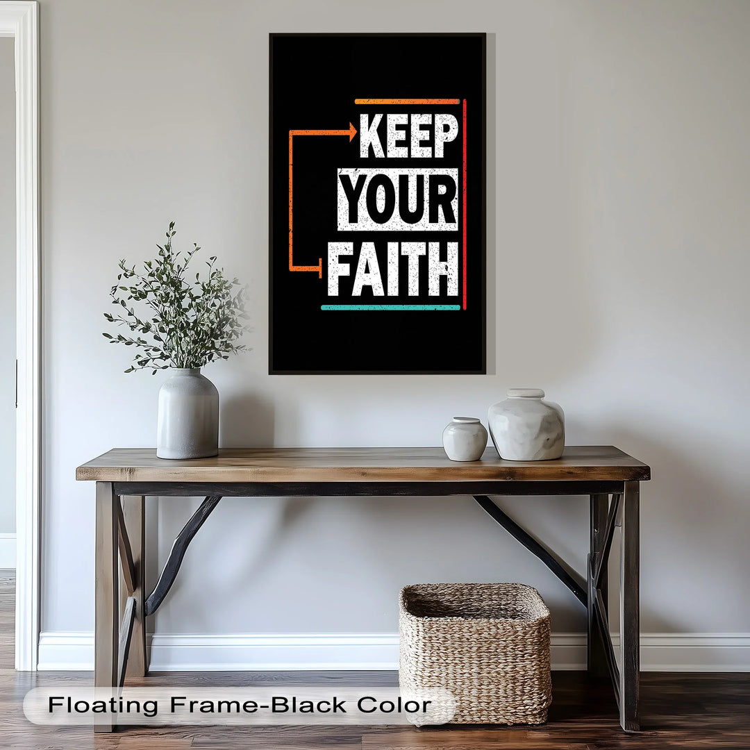 Keep Your Faith – Bold Oil Painting - MyPhotoStation