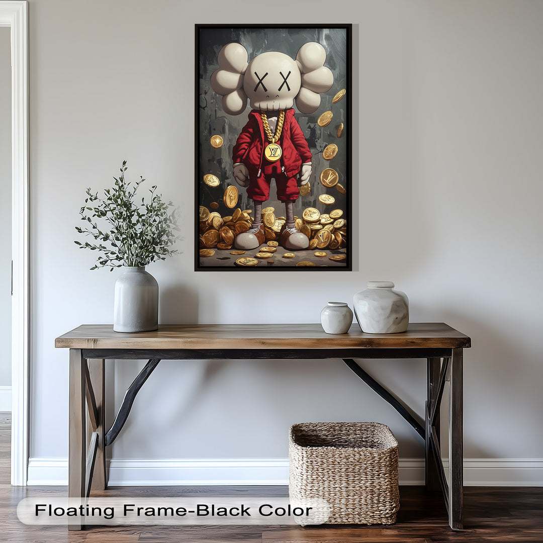 Luxury Drop – KAWS Companion Oil Painting
