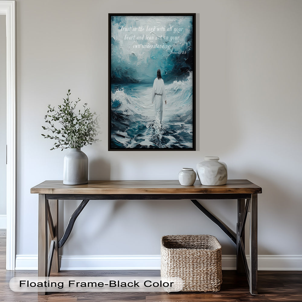 Walking in Trust – Christian Wall Decor with Inspirational Verse
