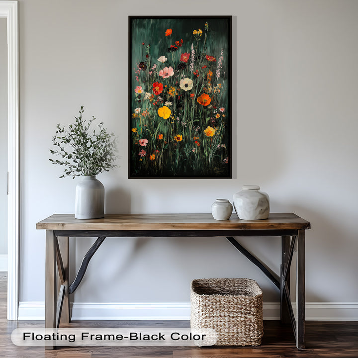 Wild Meadow Bloom – Colorful Field Flowers Flower Oil Painting