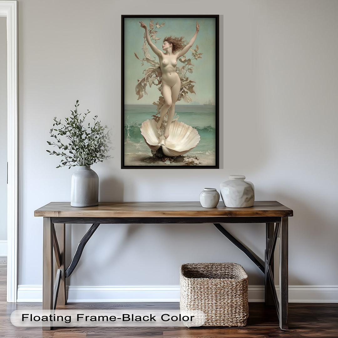 Ethereal Awakening – Renaissance Venus Rising Oil Painting