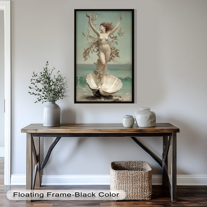 Ethereal Awakening – Renaissance Venus Rising Oil Painting