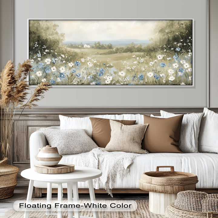 A poetic tribute to country living, this artwork captures the gentle rhythm of nature and the serenity of a distant, peaceful home.