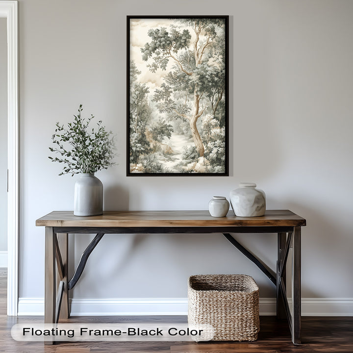 Antique Nature Wall Art-Forest Landscape Oil Paintin