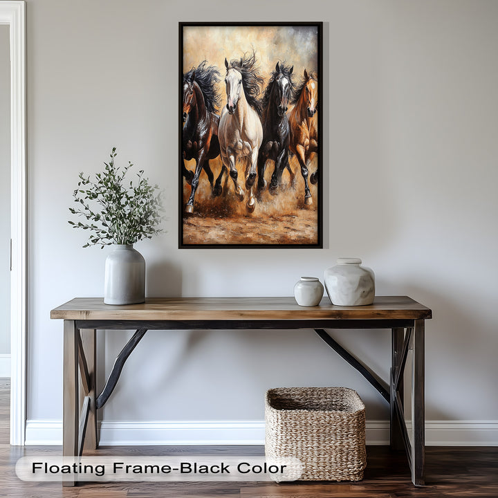 Galopp der Freiheit – Ölgemälde „Laufende Pferde“
