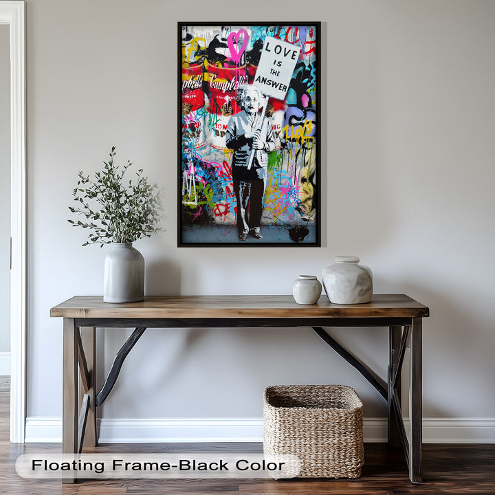 Einstein’s Protest – Banksy Oil Painting