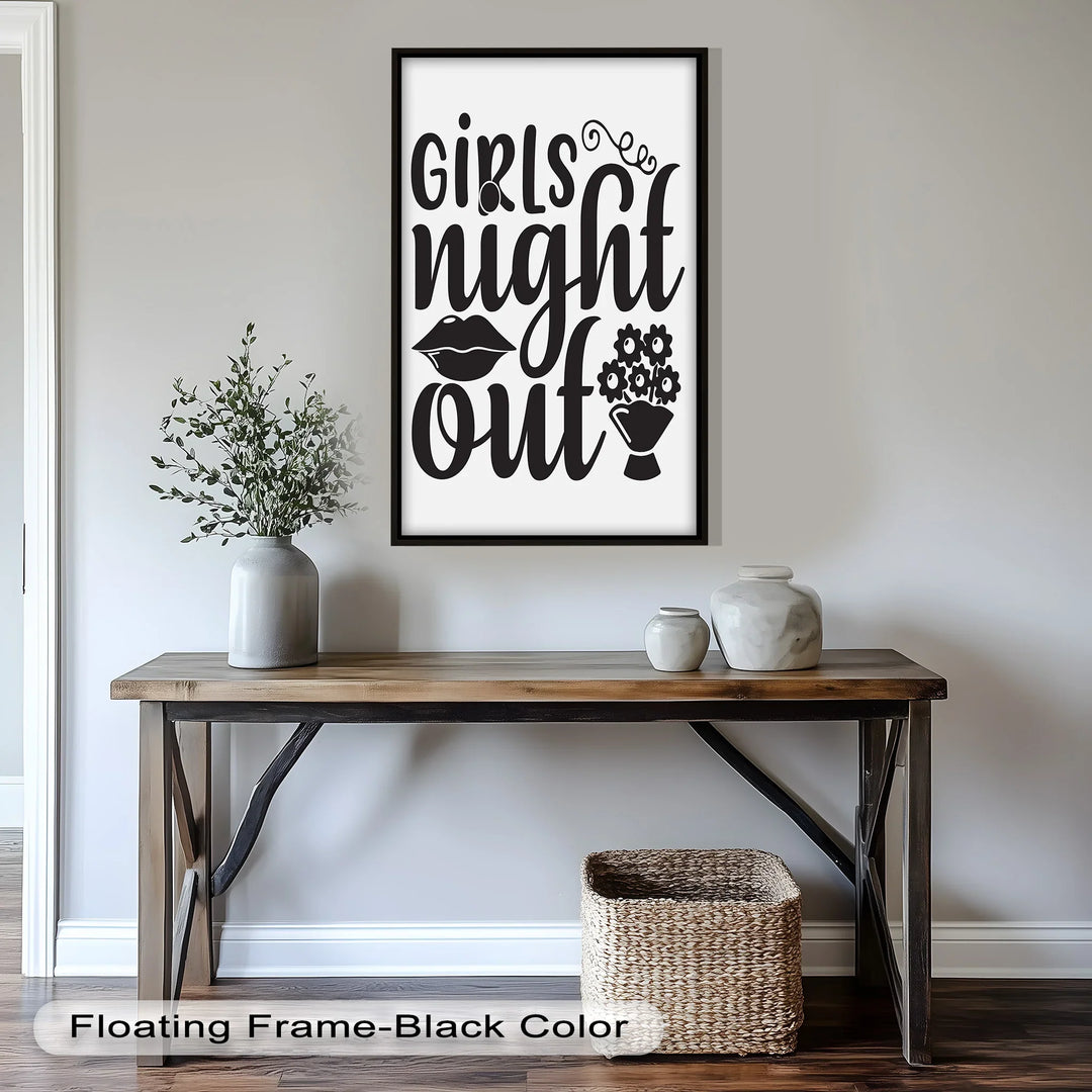 Girls Night Out – Typography Oil Painting - MyPhotoStation
