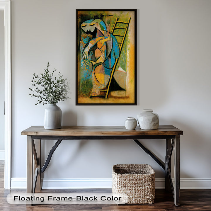 The Nesting Spirit – Cubist Mother and Bird Picasso Oil Painting