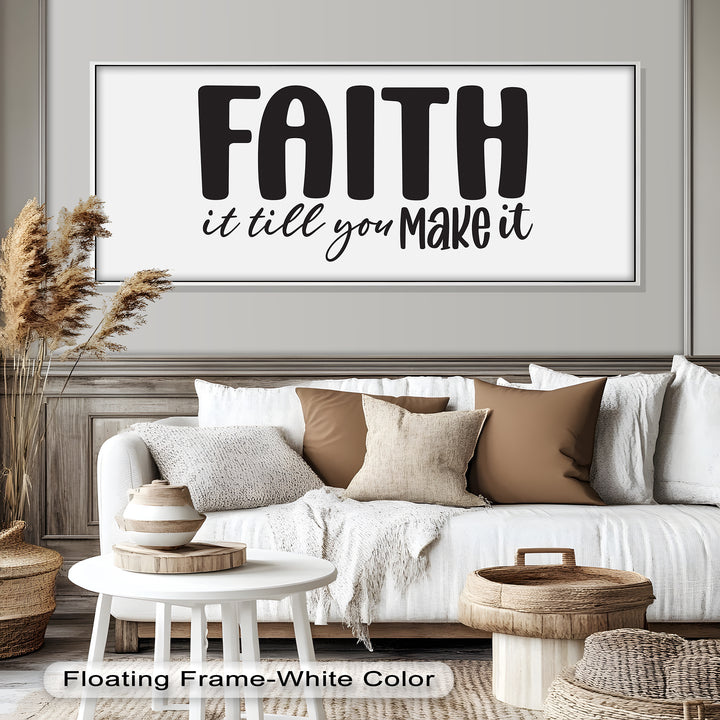 Faith It Till You Make It – Christian Oil Painting