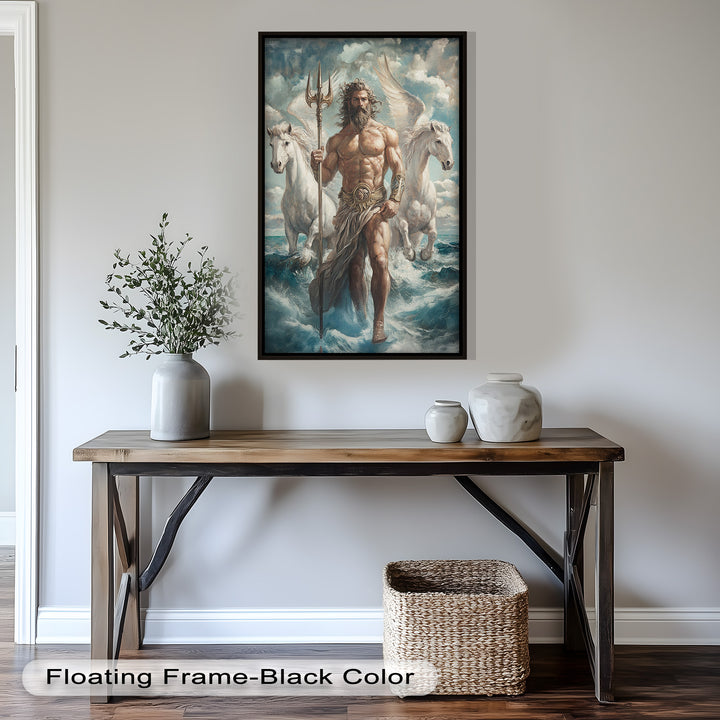 Lord of the Waves – Mythic Sea God Oil Painting