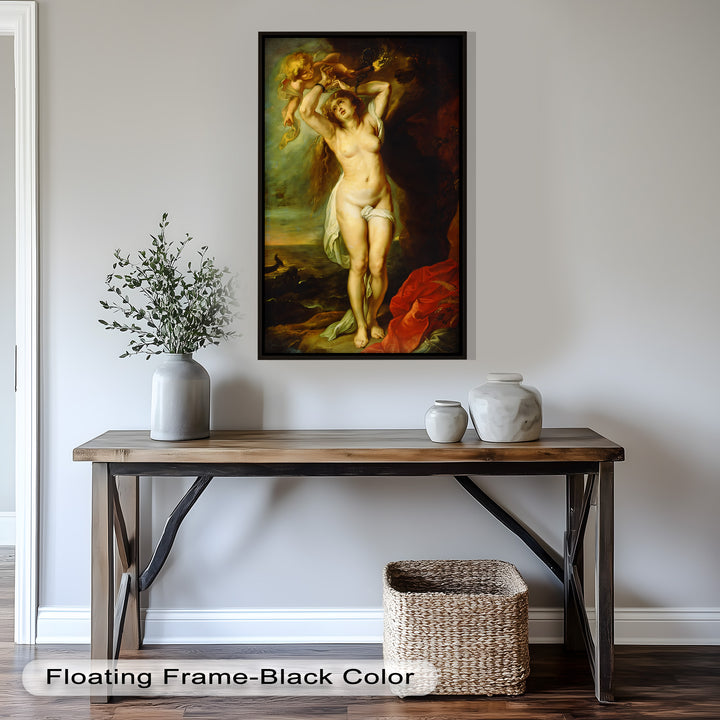 Andromeda Bound – Mythological Renaissance Nude Oil Painting
