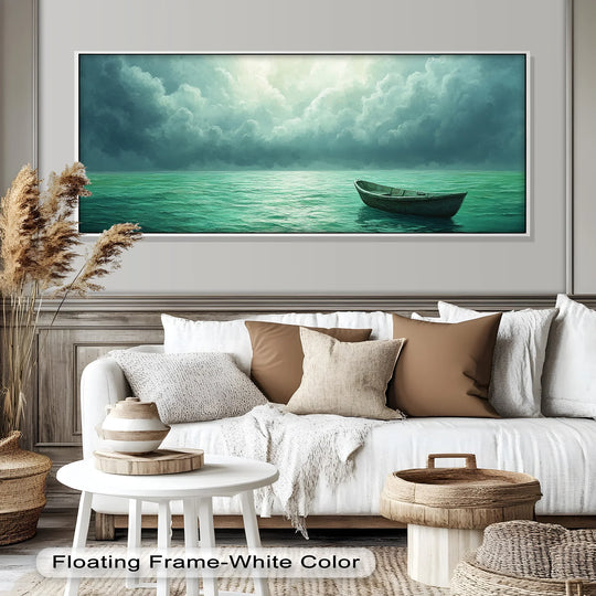 Emerald Sky – Boat Oil Painting - MyPhotoStation