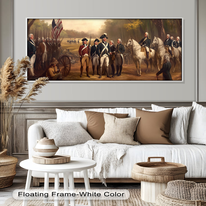 Revolutionary March – American Army Oil Painting