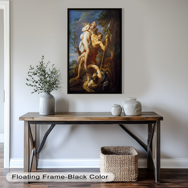 The Seizure of Beauty by Time – Mythological Renaissance Nude Oil Painting