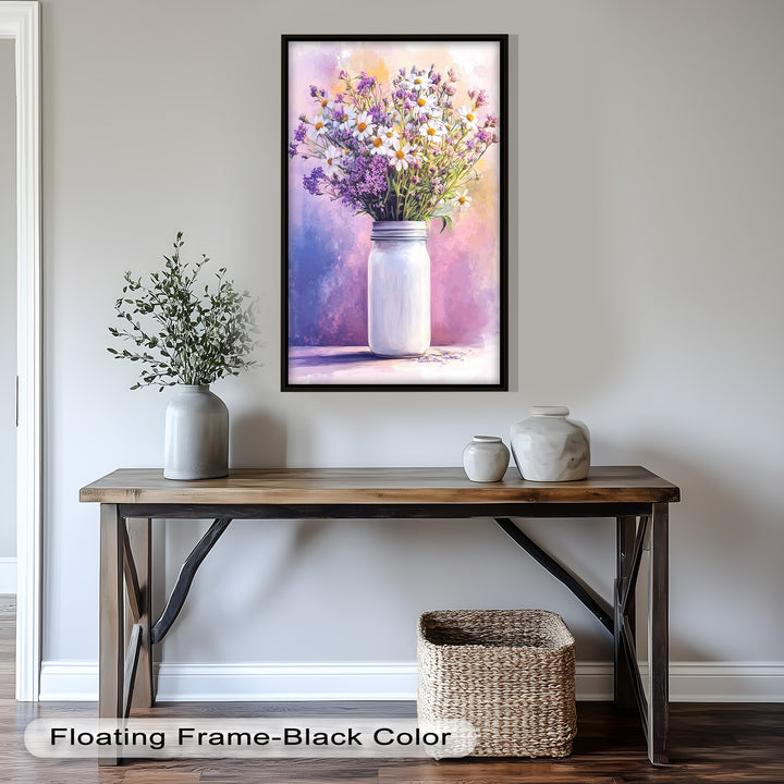 Wildflower Harmony – Sanftes Pastellblumen-Ölgemälde