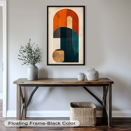 Modern Resonance – Abstract Geometric Oil Painting - MyPhotoStation