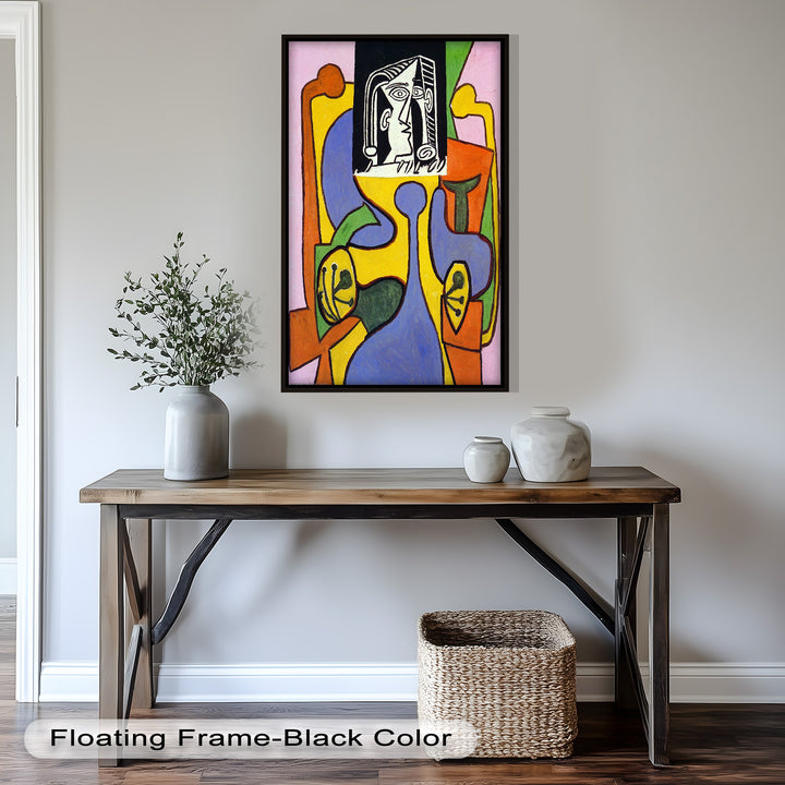 The Mask of Form – Bold Geometric Expression Picasso Oil Painting