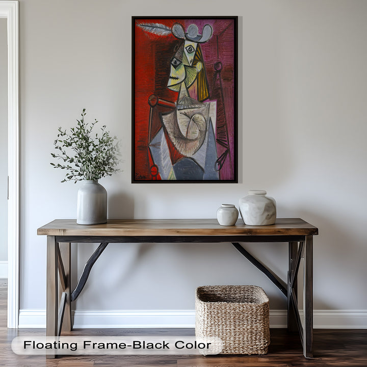 Knight of Angled Dreams – Picasso Cubist Oil Painting