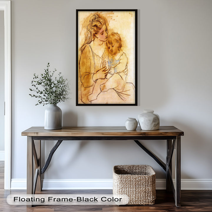 Tender Affection – Mother and Child Picasso Oil Painting