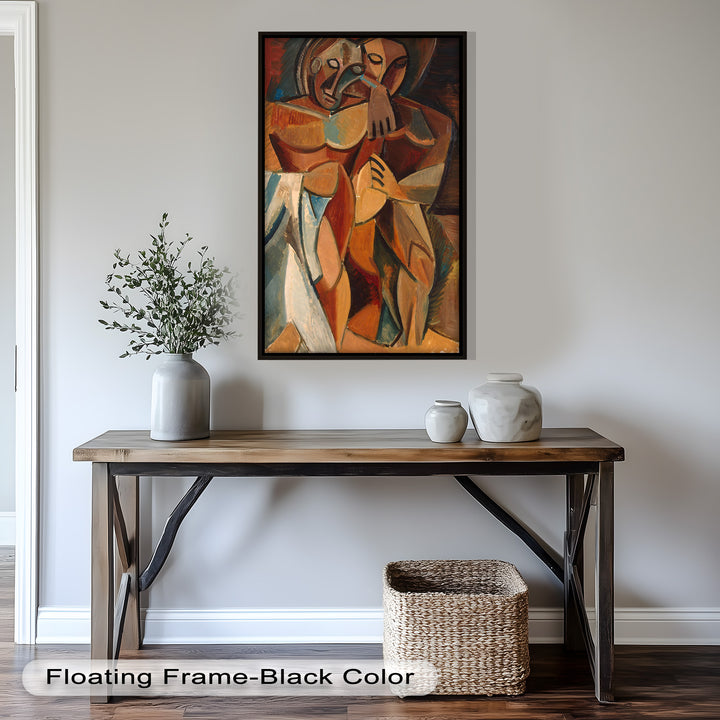 Embrace in Earth Tones – Picasso Oil Painting