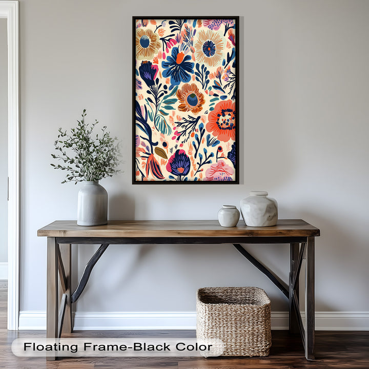 Garden Reverie – Expressive Boho Floral Oil Painting