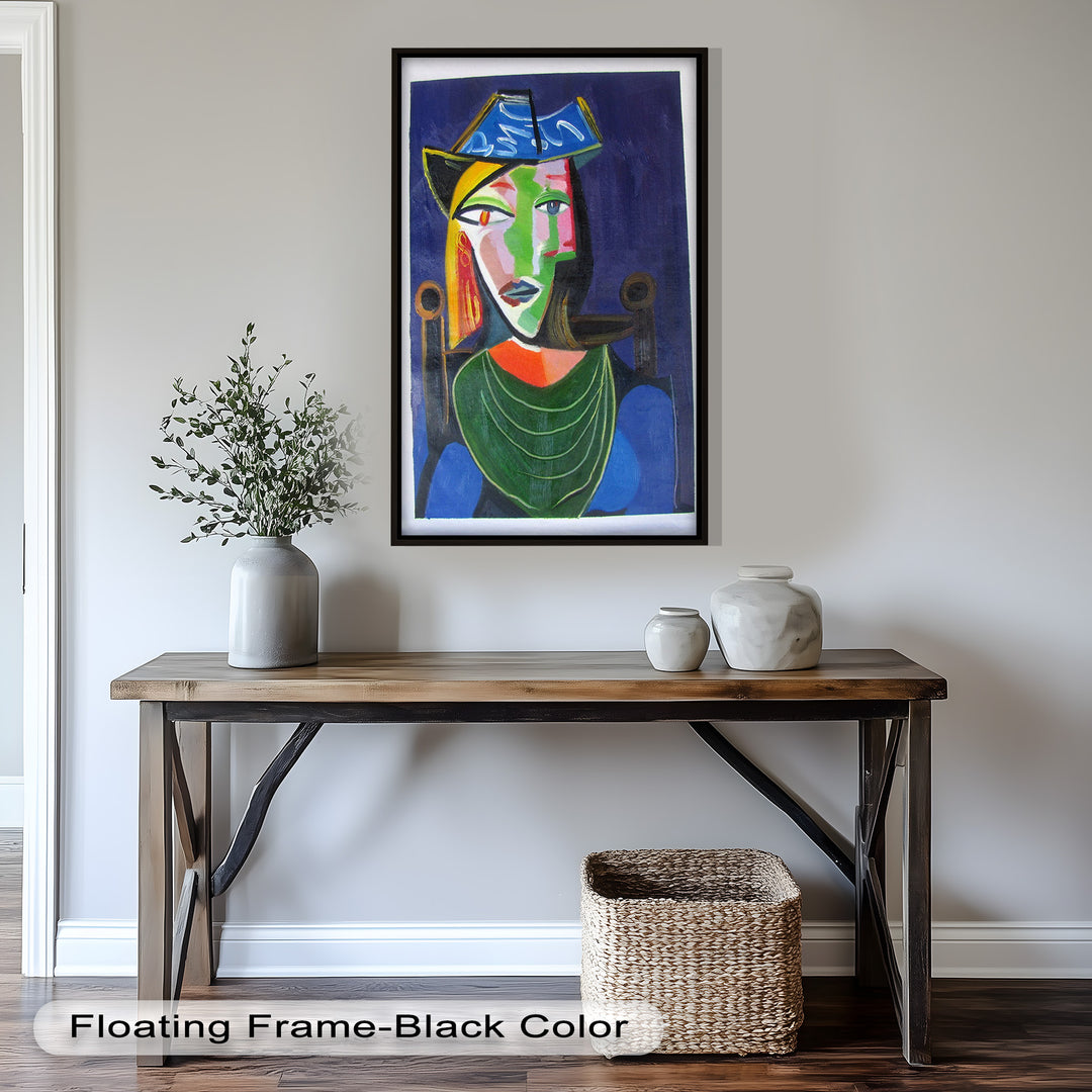 Woman in a Blue Hat – Picasso Oil Painting