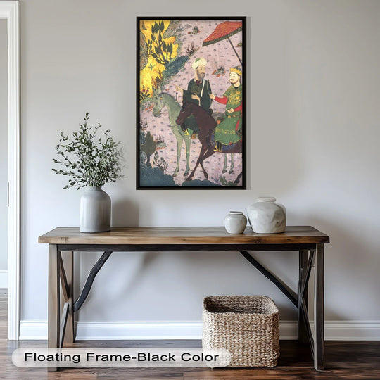 Ottoman-Era Figures on Horseback - Historic Oil Painting - MyPhotoStation