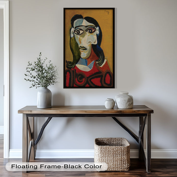 Abstract Portrait with Red Garment - Picasso Oil Painting