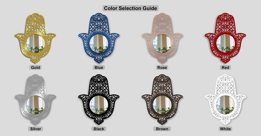 hamsa hand wall mirror