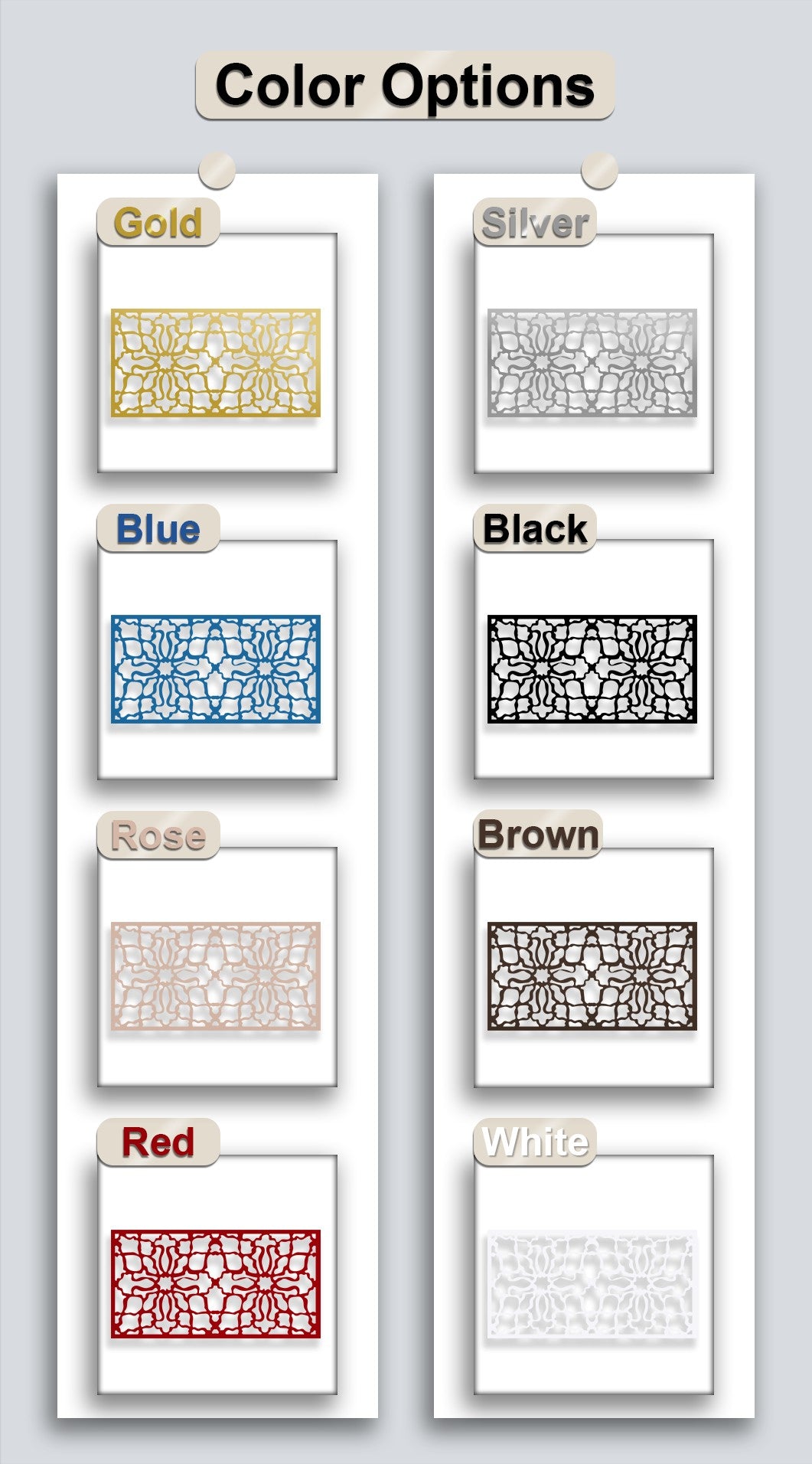 Chiave greca rotonda decorativa Specchio da Parete – Decorazione da parete con specchio classico moderno