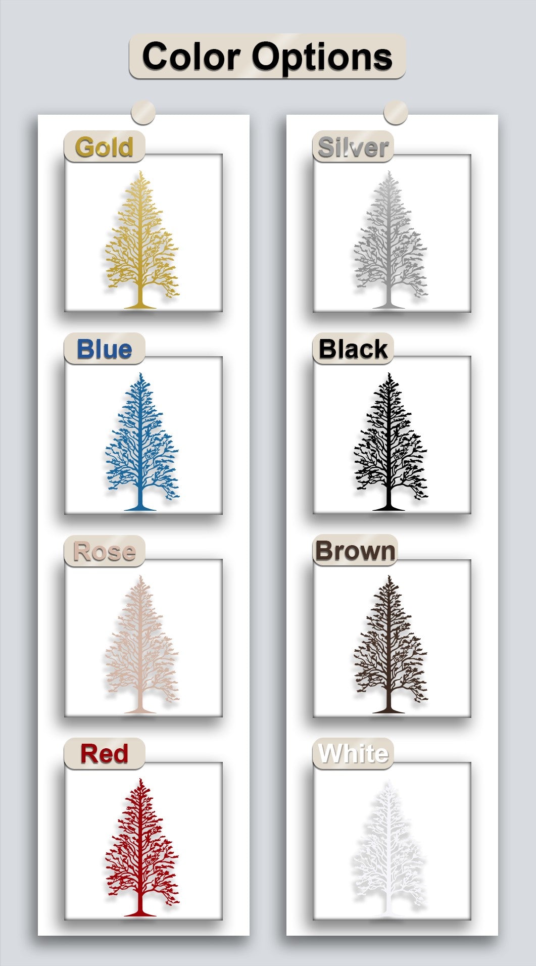 Majestic Pine Tree Silhouette Metal Wall Art – Nature-Inspired Forest Decor