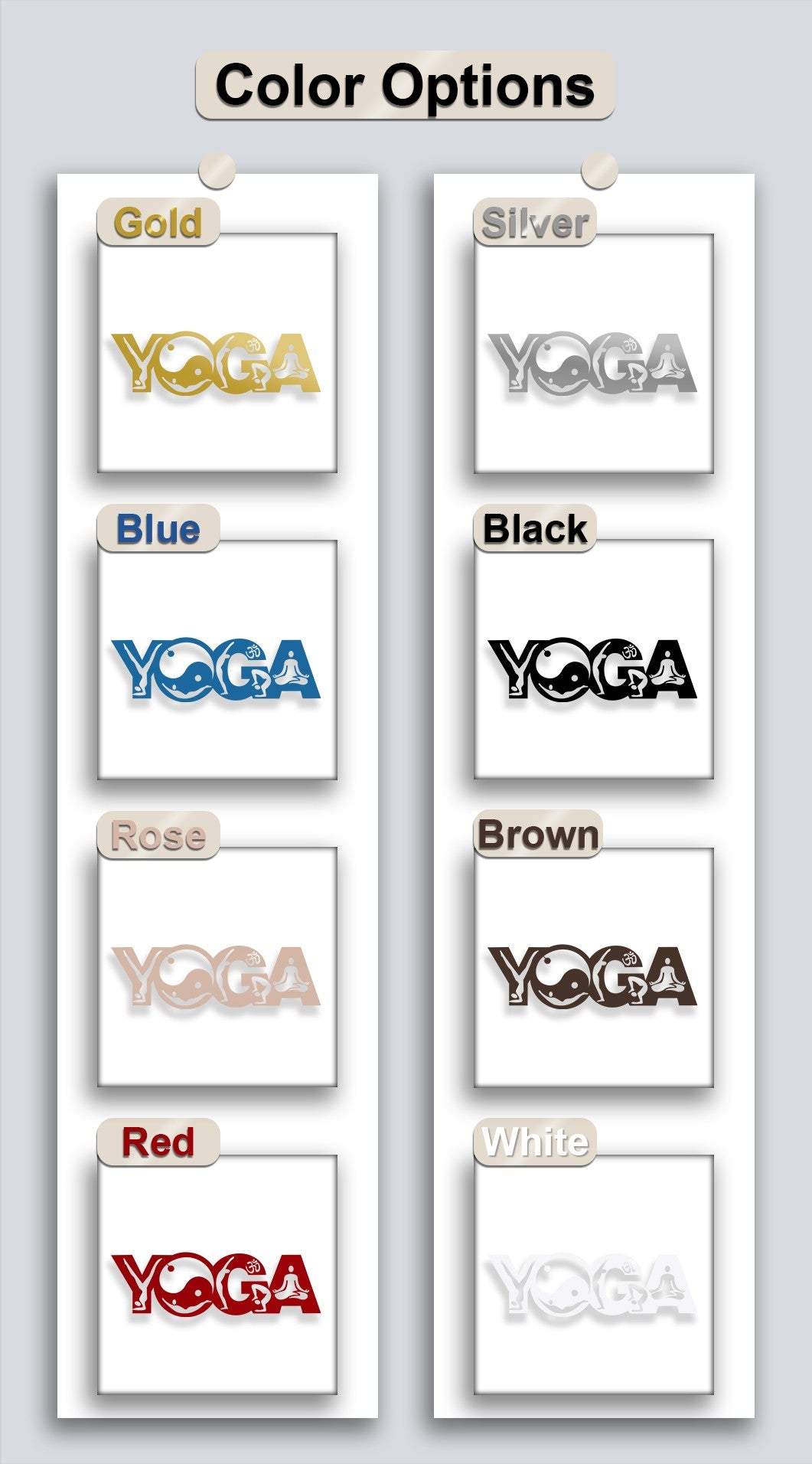 Yoga Balance Flow – Yin Yang Meditation Metal Wall Art