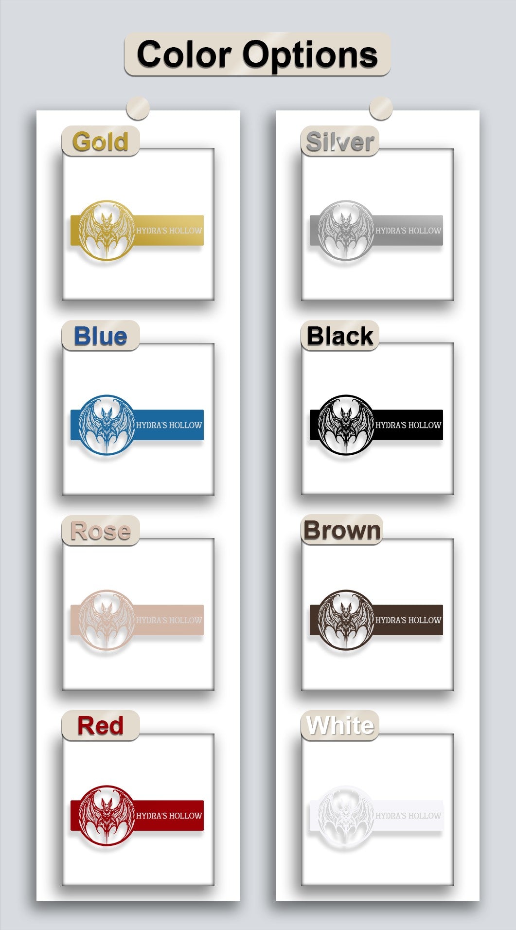 Personalized Bat Metal Wall Art – Custom Gothic Name Sign