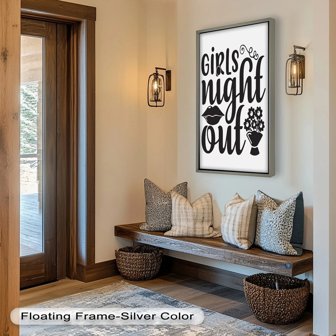 Girls Night Out – Typography Oil Painting - MyPhotoStation