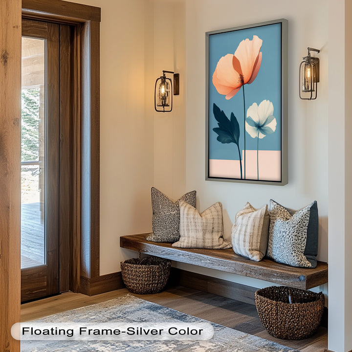 Serene Bloom – Boho Floral Oil Painting