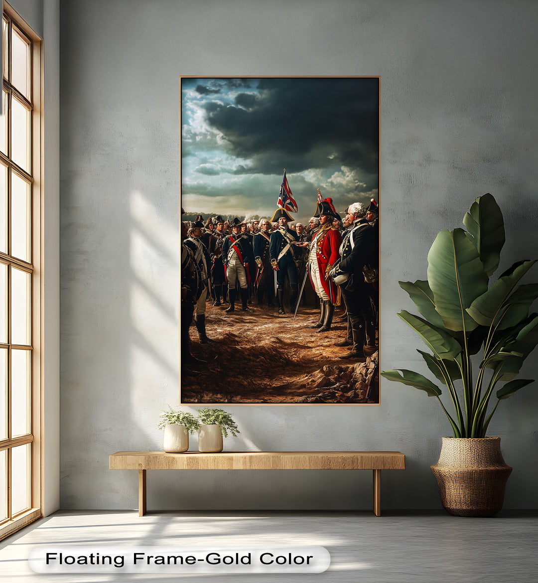 Surrender of Power – Revolutionary Oil Painting