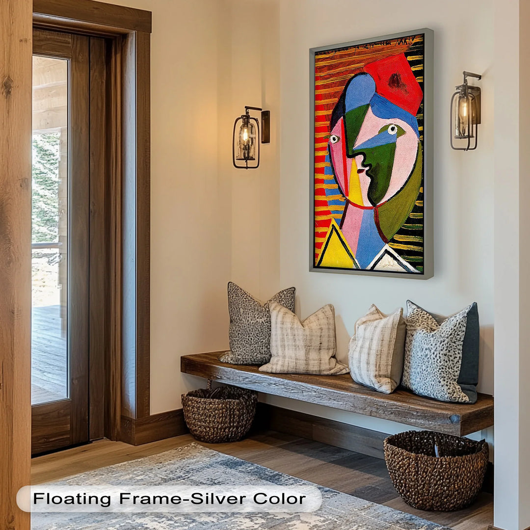 Split Gaze – Colorful Abstract Portrait Picasso Oil Painting - MyPhotoStation