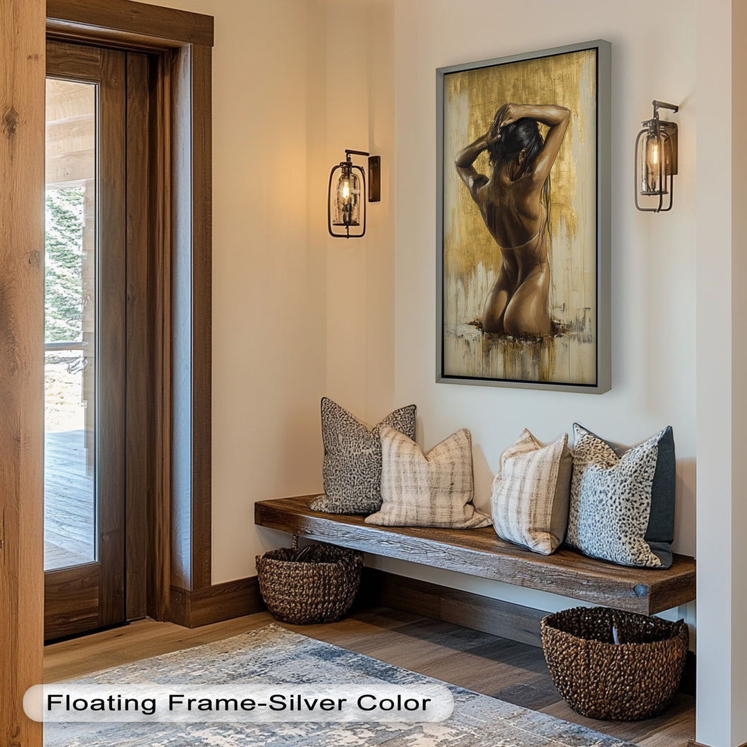 Golden Silence – Contemporary Figurative Nude Oil Painting