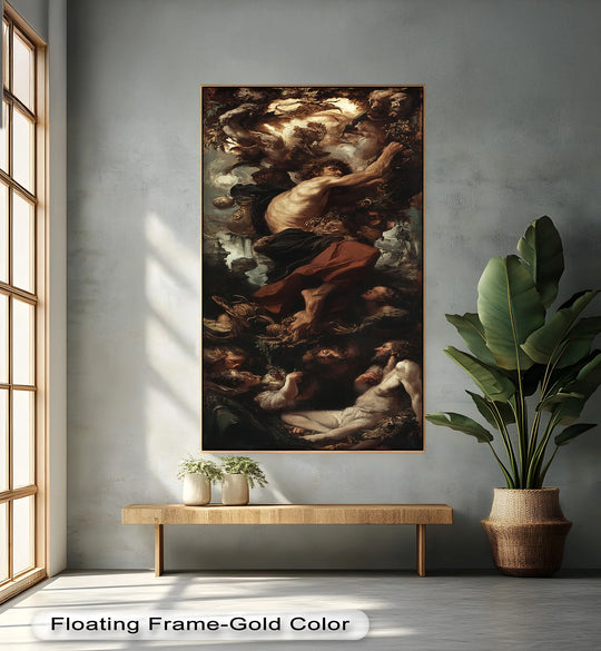The Titan’s Ascent – Baroque Mythological Oil Painting - MyPhotoStation