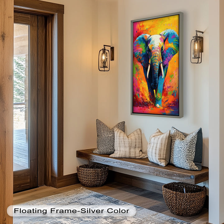 Color Explosion Elephant - Animal Oil Painting