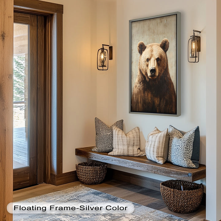 Brown Bear Portrait - Animal Oil Painting