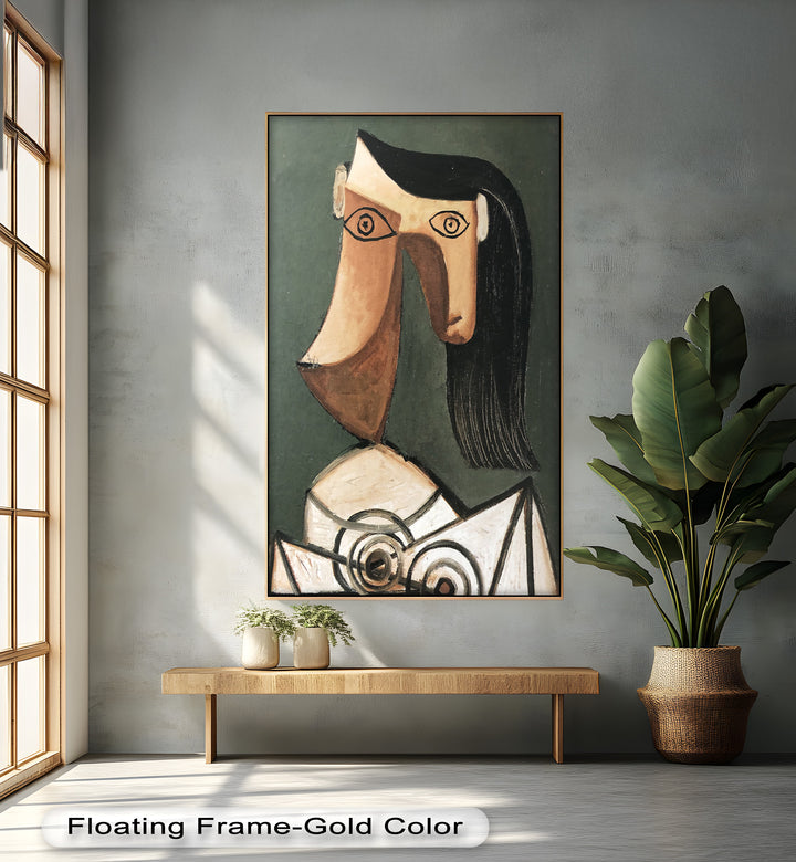 Woman with Curved Nose – Abstract Cubist Picasso Oil Painting