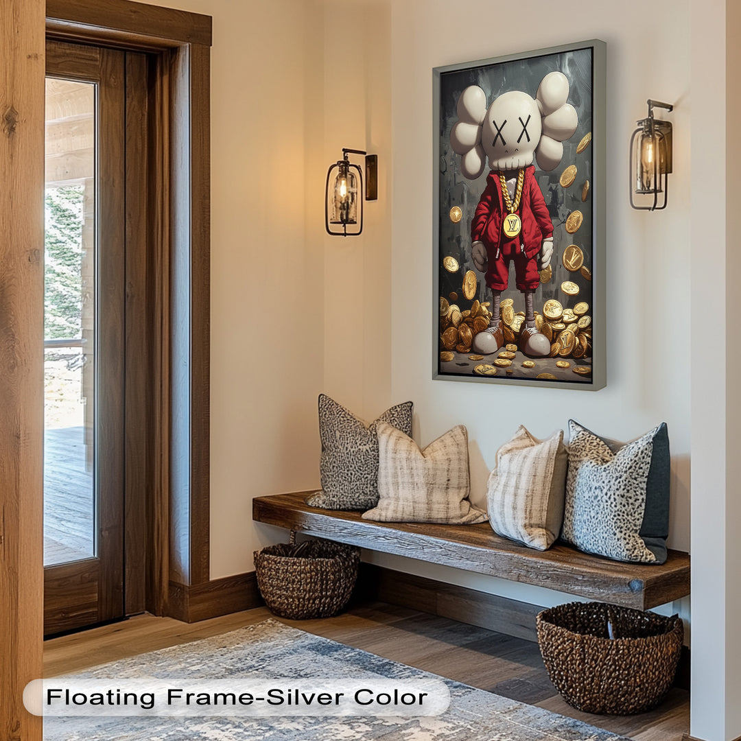 Luxury Drop – KAWS Companion Oil Painting